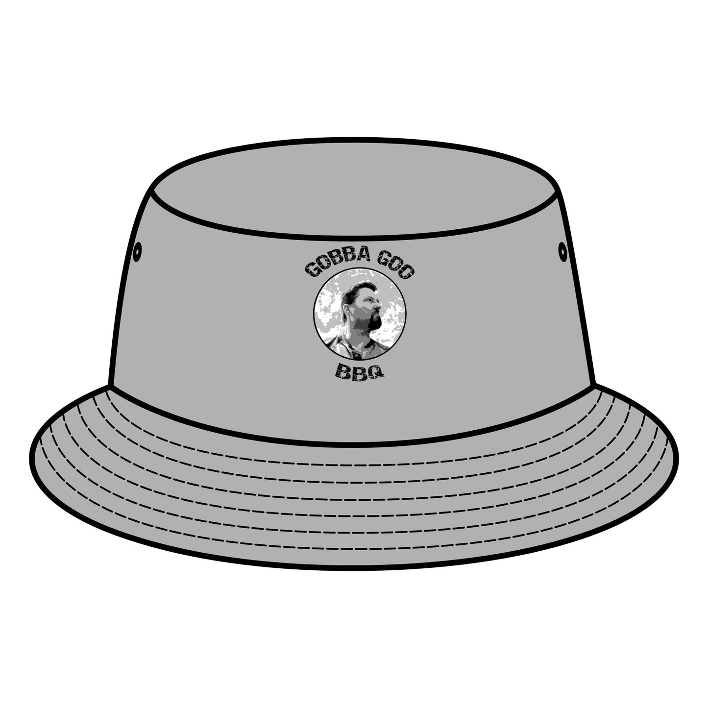 Army Gobba Goo BBQ Bucket Hat, Outdoor Sun Hat, Summer Accessory, Gift for Grill Lovers, Unisex Fashion, Family Cookouts
