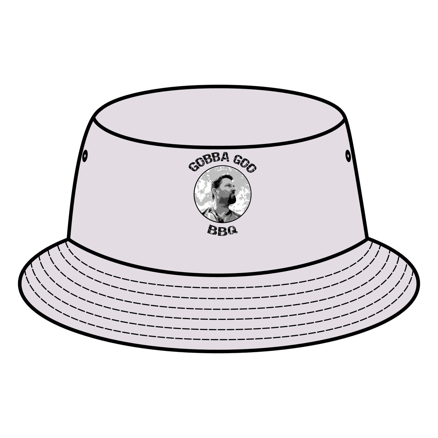 Army Gobba Goo BBQ Bucket Hat, Outdoor Sun Hat, Summer Accessory, Gift for Grill Lovers, Unisex Fashion, Family Cookouts