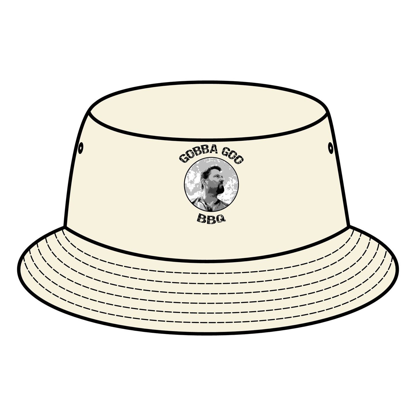 Army Gobba Goo BBQ Bucket Hat, Outdoor Sun Hat, Summer Accessory, Gift for Grill Lovers, Unisex Fashion, Family Cookouts