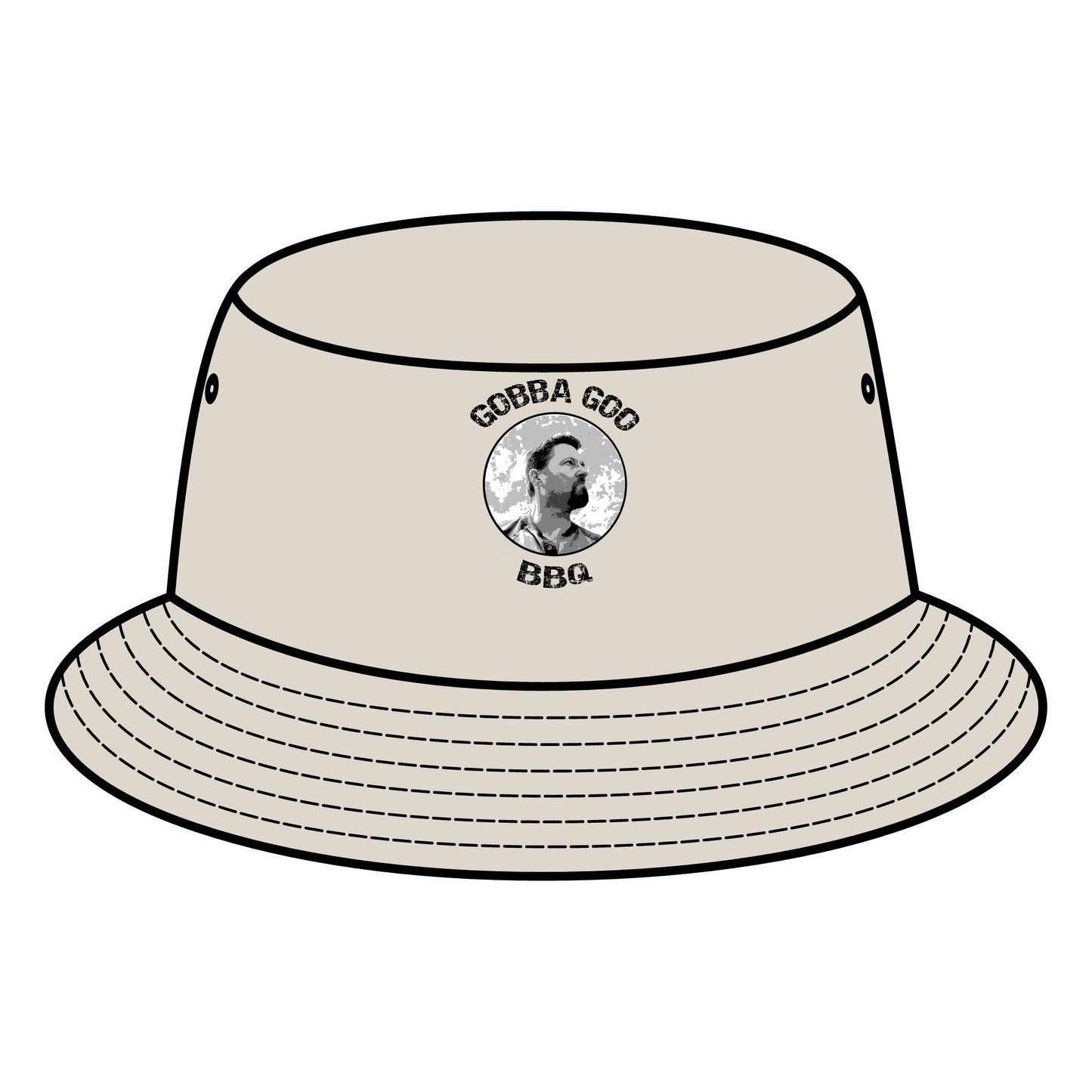 Army Gobba Goo BBQ Bucket Hat, Outdoor Sun Hat, Summer Accessory, Gift for Grill Lovers, Unisex Fashion, Family Cookouts