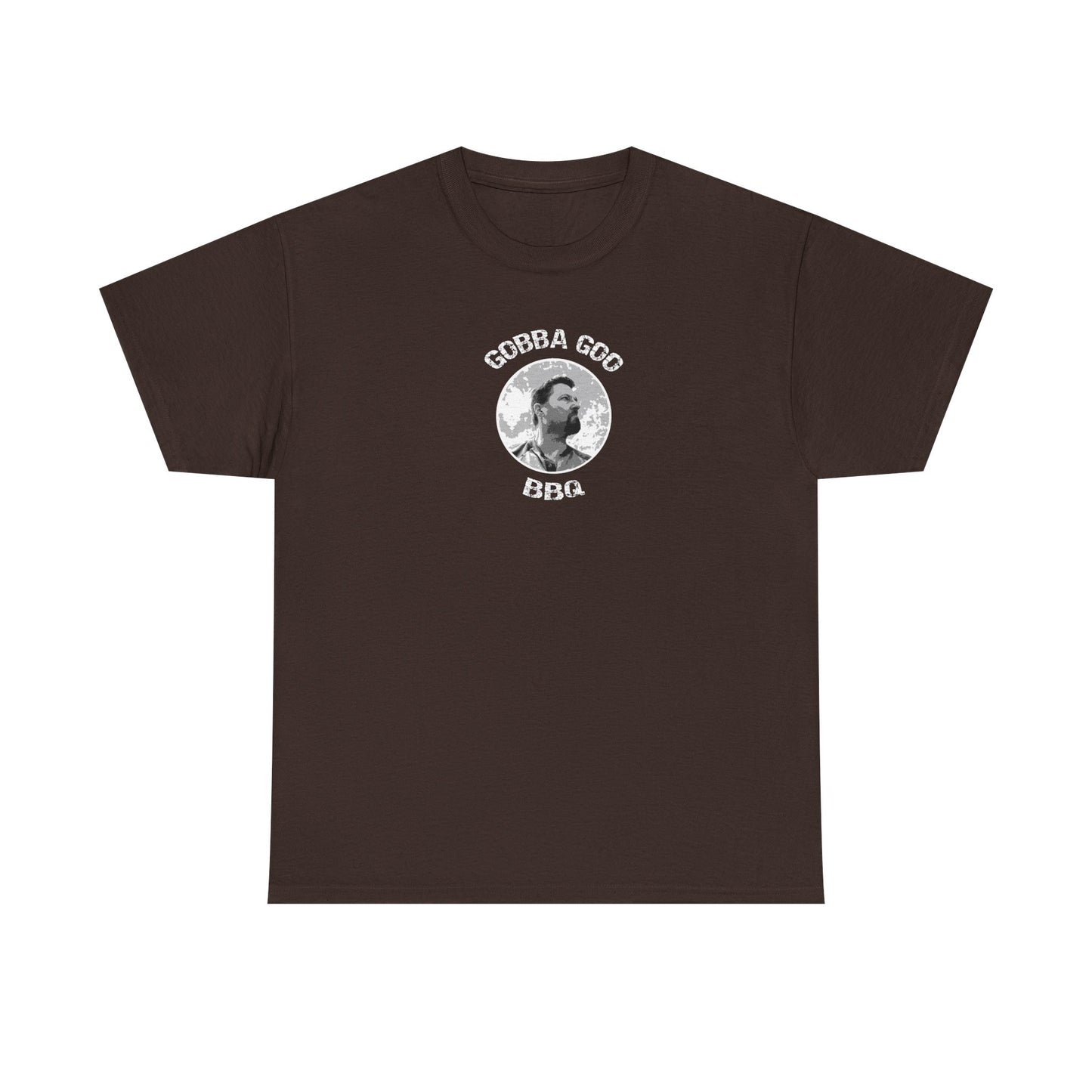 Brown BBQ Unisex Heavy Cotton Tee, Graphic Tee, Casual Wear, Summer BBQ, Gift for Foodies, Comfortable T-Shirt