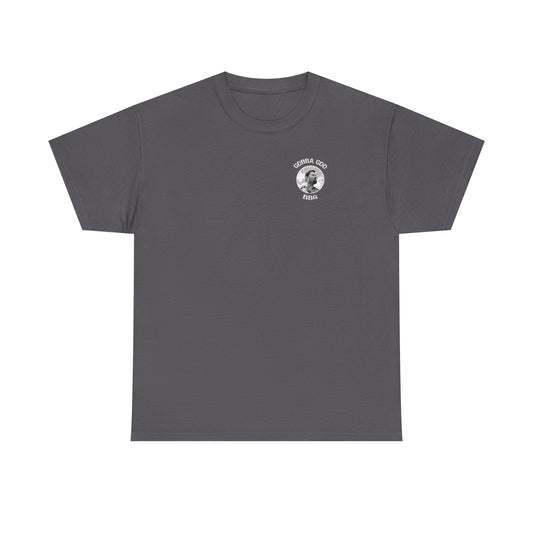Gray BBQ Unisex Heavy Cotton Tee, Graphic Tee, Casual Wear, Summer BBQ, Gift for Foodies, Comfortable T-Shirt