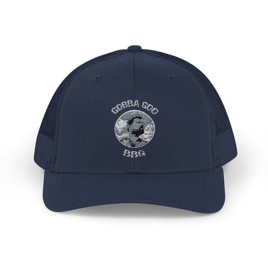 Navy Gobba Goo BBQ Snapback Trucker Cap - Fun Casual Headwear, Summer Party Accessory, Gift for Grilling Enthusiasts, Stylish Outdoor Gear, [...]