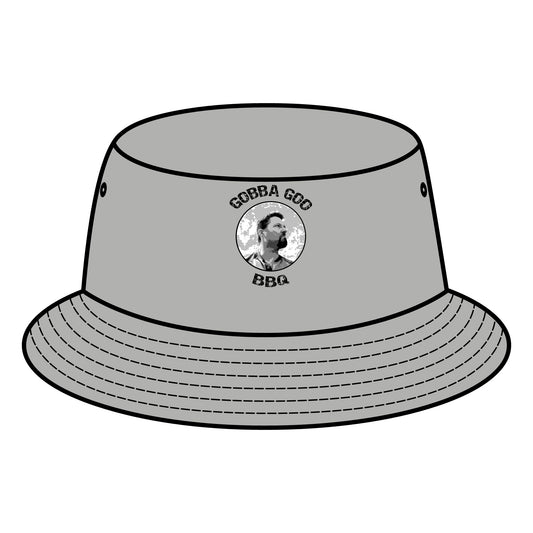 Gray Gobba Goo BBQ Bucket Hat, Outdoor Sun Hat, Summer Accessory, Gift for Grill Lovers, Unisex Fashion, Family Cookouts