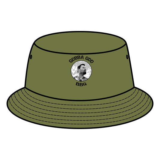 Army Gobba Goo BBQ Bucket Hat, Outdoor Sun Hat, Summer Accessory, Gift for Grill Lovers, Unisex Fashion, Family Cookouts