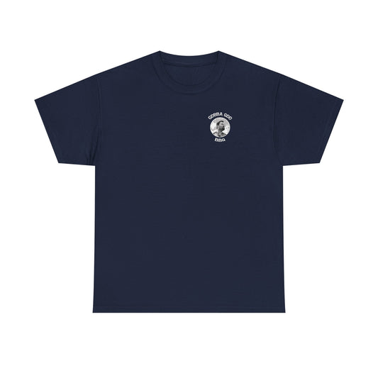 Navy BBQ Unisex Heavy Cotton Tee, Graphic Tee, Casual Wear, Summer BBQ, Gift for Foodies, Comfortable T-Shirt