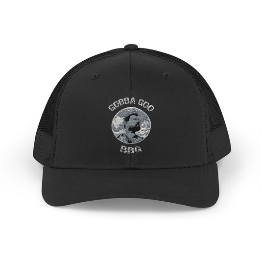 Black Gobba Goo BBQ Snapback Trucker Cap - Fun Casual Headwear, Summer Party Accessory, Gift for Grilling Enthusiasts, Stylish Outdoor Gear, [...]