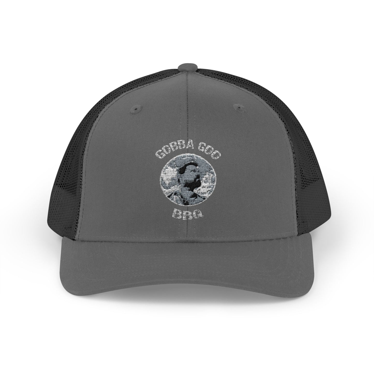 Charcoal/Black Gobba Goo BBQ Snapback Trucker Cap - Gift for Grilling Enthusiasts, Stylish Outdoor Gear, [...]