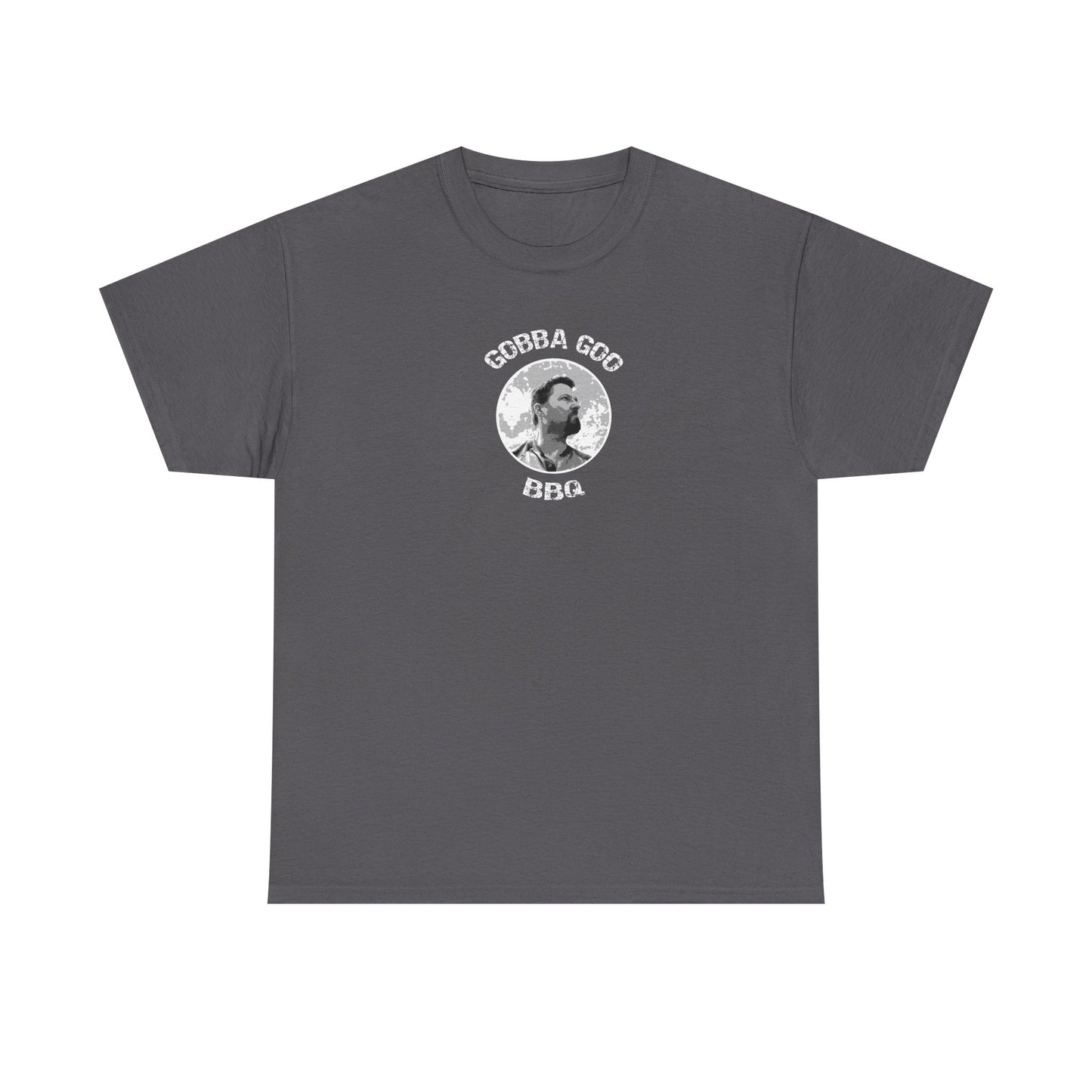Charcoal Gray BBQ Unisex Heavy Cotton Tee, Graphic Tee, Casual Wear, Summer BBQ, Gift for Foodies, Comfortable T-Shirt
