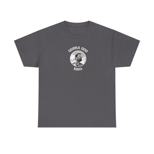 Charcoal Gray BBQ Unisex Heavy Cotton Tee, Graphic Tee, Casual Wear, Summer BBQ, Gift for Foodies, Comfortable T-Shirt
