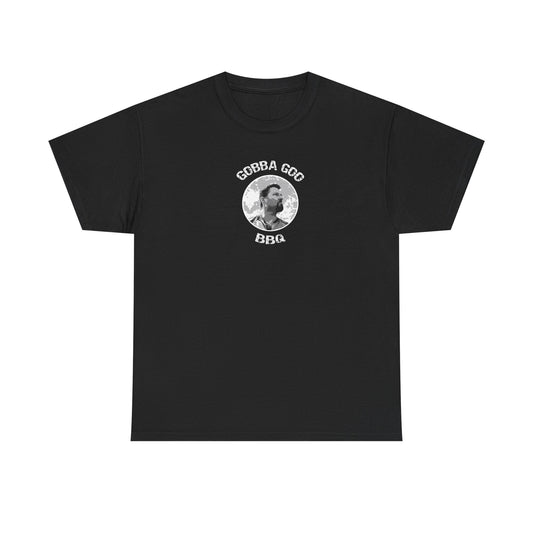 Black BBQ Unisex Heavy Cotton Tee, Graphic Tee, Casual Wear, Summer BBQ, Gift for Foodies, Comfortable T-Shirt