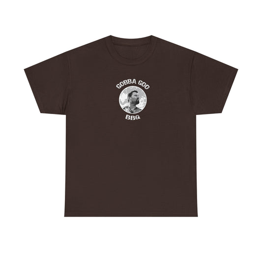 Brown BBQ Unisex Heavy Cotton Tee, Graphic Tee, Casual Wear, Summer BBQ, Gift for Foodies, Comfortable T-Shirt