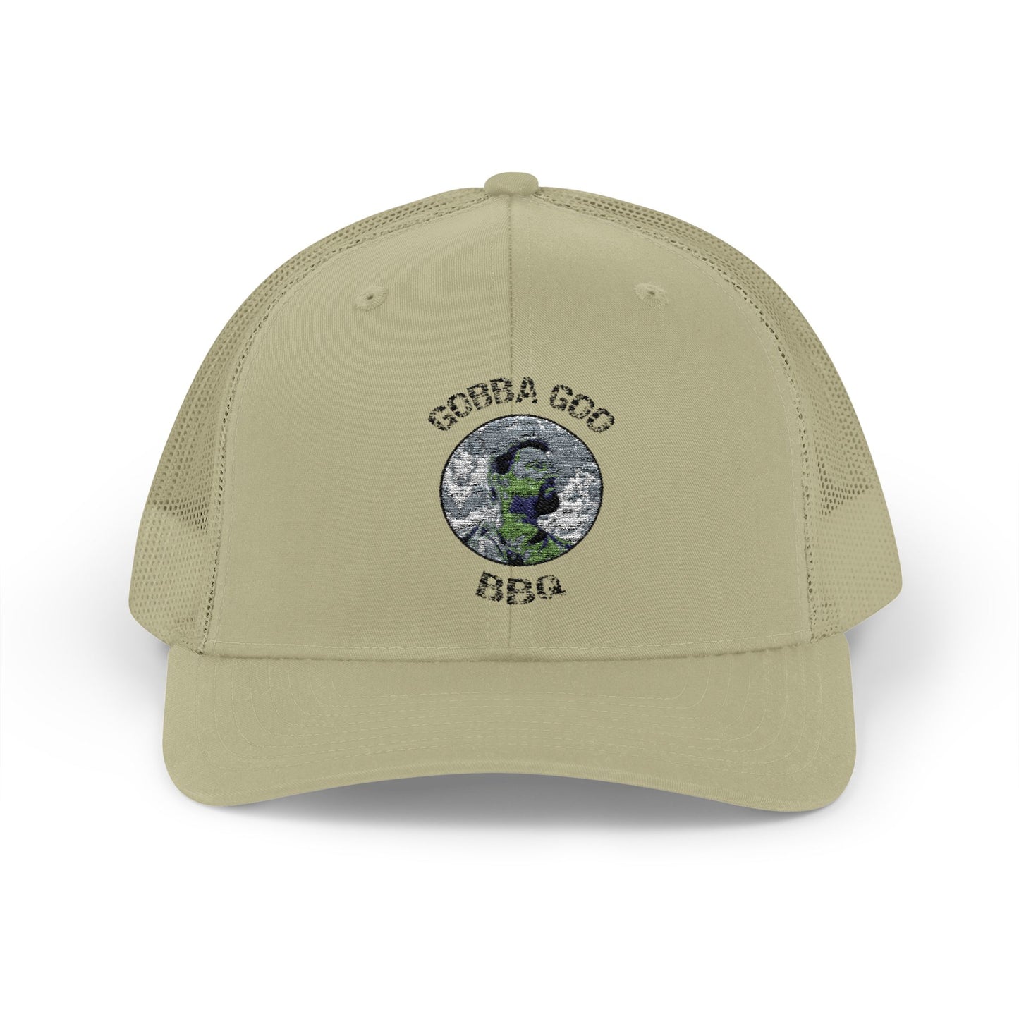 Khaki Gobba Goo BBQ Snapback Trucker Cap - Fun Casual Headwear, Summer Party Accessory, Gift for Grilling Enthusiasts, Stylish Outdoor Gear, [...]
